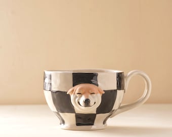 Tasse de visage de chien| Tasse de chien personnalisée| Tasse à café pour chien | Tasse de chien personnalisée | Tasse de papa de maman de chien | Tasse personnalisée pour animaux de compagnie | Cadeau pour les amoureux des chiens | Cadeaux pour elle