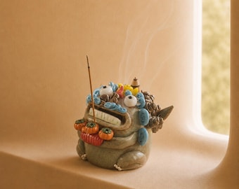 Incense Holder, Dragon Ceramic Backflow Waterfall Burner, Cone Stick