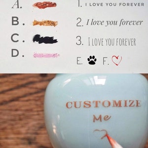 Personalized Urn Pet Urn Cat Urn Urns for human ashesCustom dog memorial Pet MemoryPet Lover Gift image 10