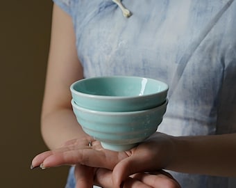 Sakura Ceramic Rice Bowl, Handmade Pottery Bowl, Gift for Her