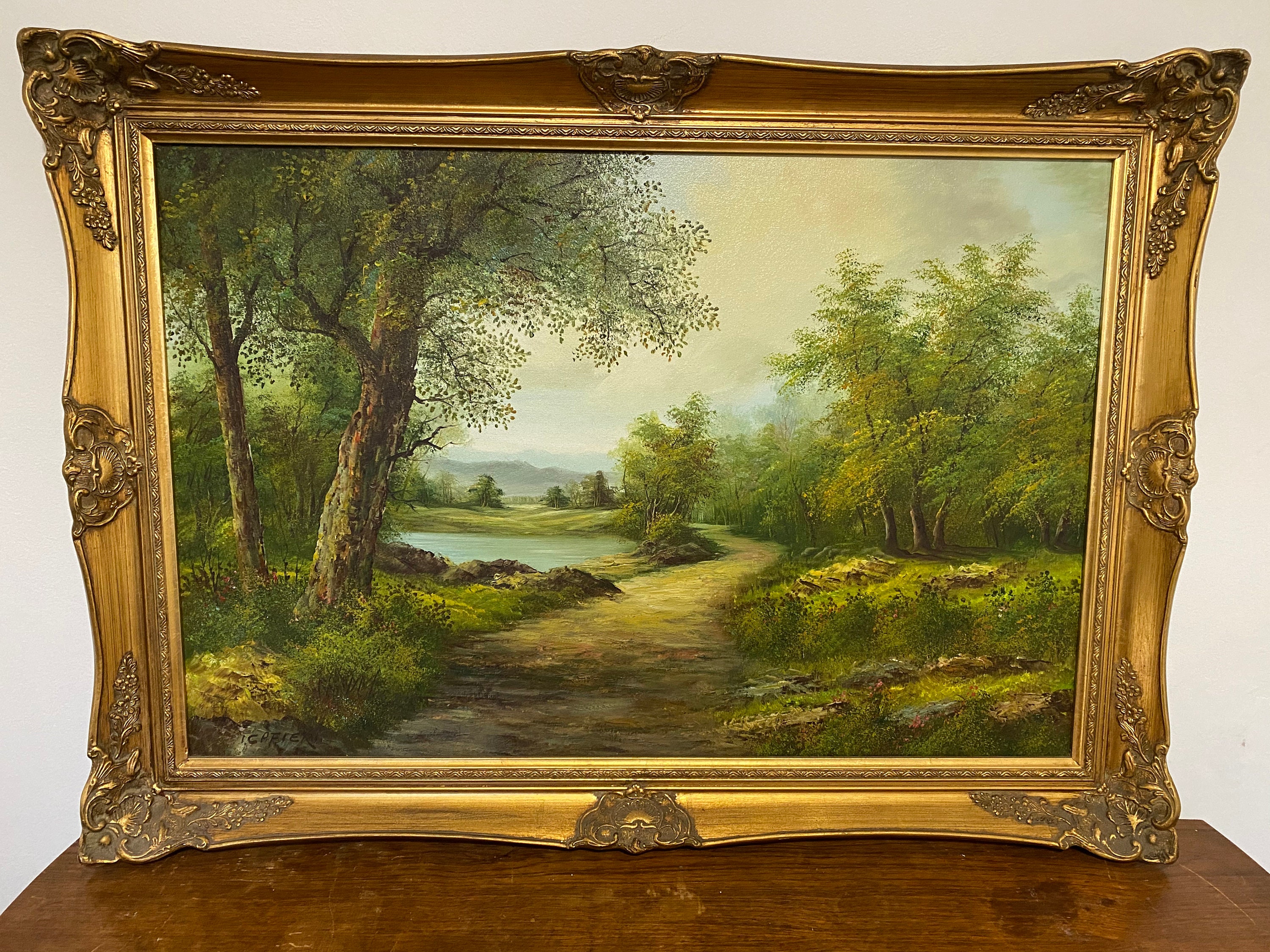 Großes Original 'Landschaft Landschaft' Öl auf | Etsy