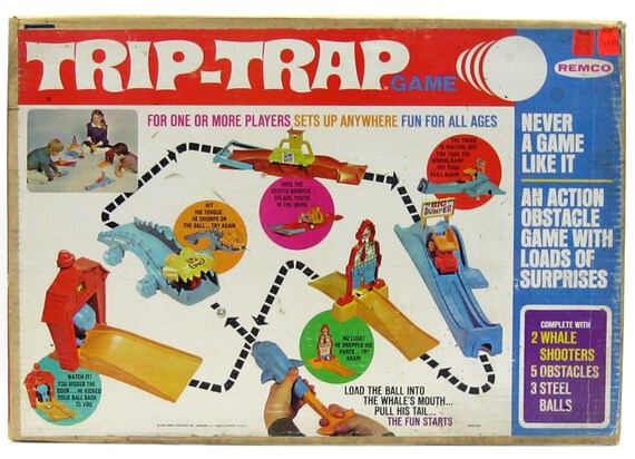 Vintage Remco Trip trap Obstacle Course Mini Golf Game Mint Unused