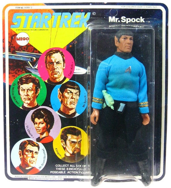 Vintage 1974 Mego Star Trek Mr. Spock Vulcan Alien Nimoy Mint