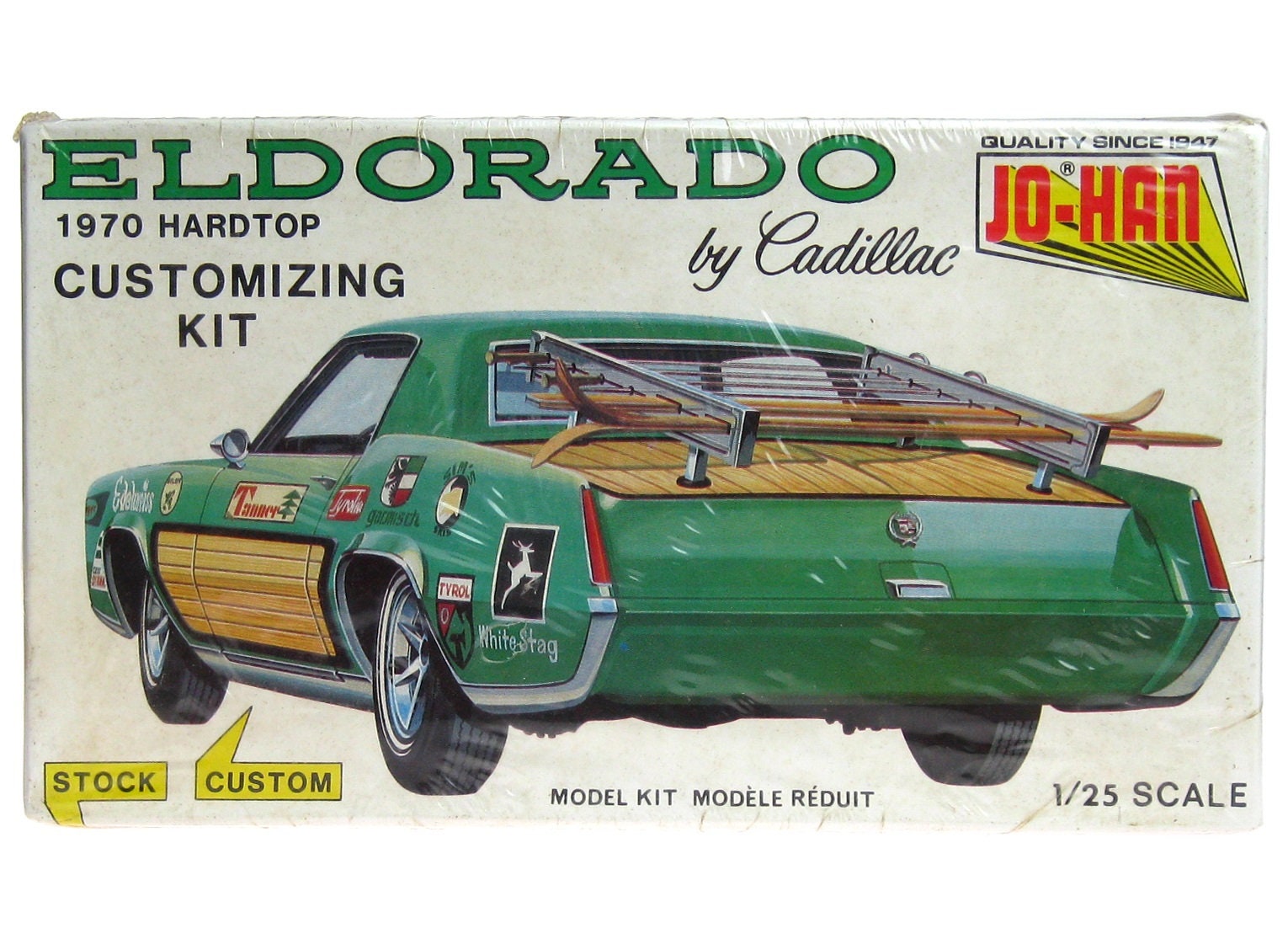 Vintage 1970 Jo-han 1/25 Cadillac Eldorado Customizing Kit Vintage 1970 Jo-han 1/25 Cadillac Eldorado Customizing Kit