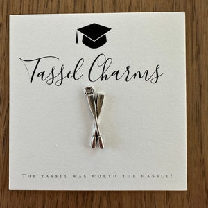 Rowing Oar Tassel Charm – Graduation Gift for Rower