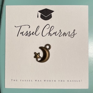 Breloque Gamma Phi Beta sororité - Cadeau de remise des diplômes lune et étoile