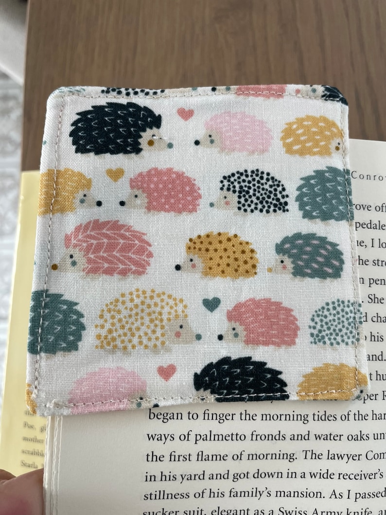 Hedgehog Corner Bookmarks, Hedgehog Lover, Book Lover, Book Club, Last Minute Gift, Stocking Stuffer, Best Friend, Adorable Gift, Quick Ship image 5