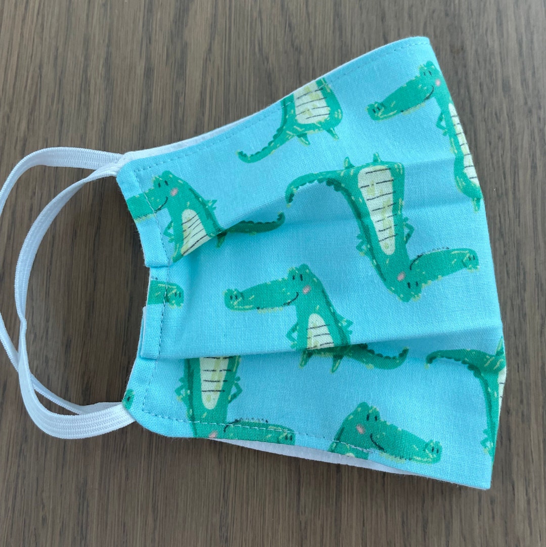 Gator Face Mask With Elastic Ear Loops in Adult and Kids Etsy UK