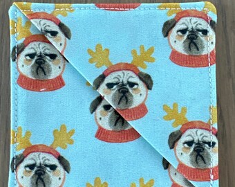 Pug Rescue of Florida/Georgia Bookmarks, Book Lover, Book Club, Last Minute Gift, Stocking Stuffer, Best Friend, Adorable Gift, Quick Ship