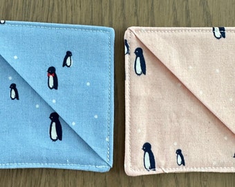 Pink or Blue Penguin Bookmarks, Book Lover, Book Club, Last Minute Gift, Stocking Stuffer, Best Friend, Adorable Gift, Quick Ship