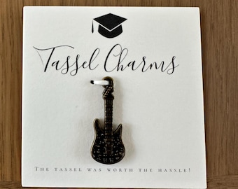 Guitar Tassel Charm - Musician Graduation Gift