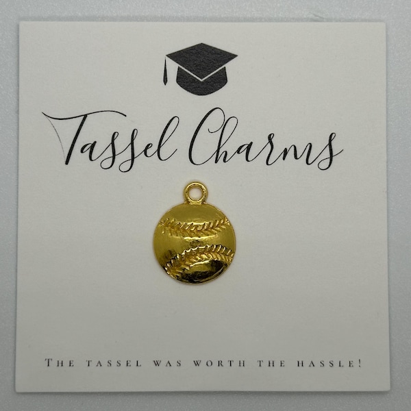 Baseball/Softball Graduation Tassel Charm – Team Gift
