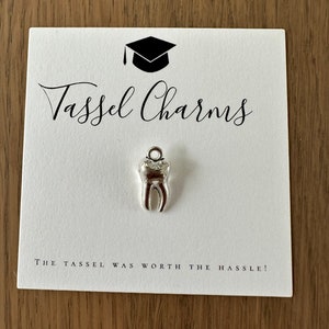Dental Graduation Tassel Charm: Dentist, Hygienist Gift