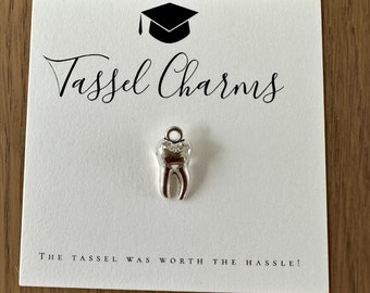 Dental Graduation Tassel Charm: Dentist, Hygienist Gift