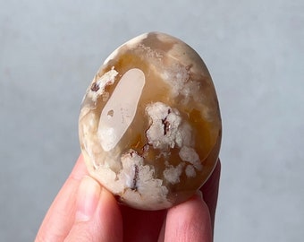 Flower Agate Palm | Flower Agate Crystal Palm Stone