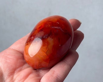 Carnelian Palm Stone | Carnelian Crystal Palmstone