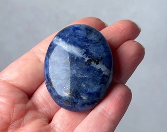 Sodalite Palm | Blue Sodalite Crystal Palmstone