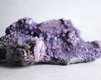 Druzy Grape Agate Crystal | Purple Botryoidal Chalcedony Crystal Specimen