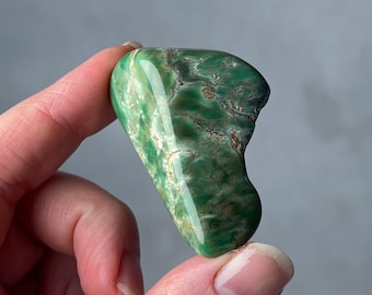 Variscite australienne | Forme libre de cristal de variscite poli