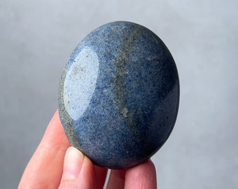 Lazulite Palm | Blue Lazulite Crystal Palmstone