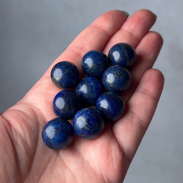 Lapis Lazuli Spheres | Mini Blue Lapis Lazuli Crystal Spheres