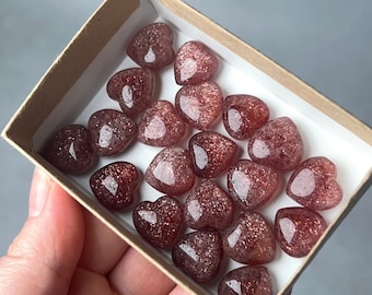Tanzberry Quartz Heart | Strawberry Quartz Crystal Heart