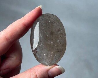 Smokey Quartz Palm | Smoky Quartz Crystal Palm Stone