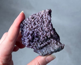 Purple Grape Agate Chunk | Botryoidal Chalcedony Crystal Cluster