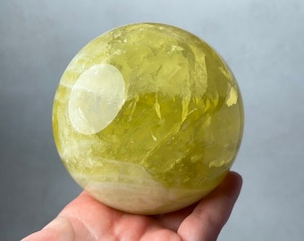 XL Ouro Verde Quartz Sphere | Lemon Quartz Crystal Sphere