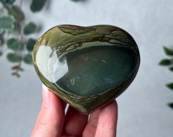 Polychrome Jasper Heart | Jasper Crystal Heart