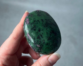 Ruby Zoisite Palm | Ruby in Zoisite Crystal Palm