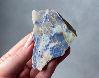 Rare Blue Lepidolite Slab | Polished Lepidolite Crystal Slice