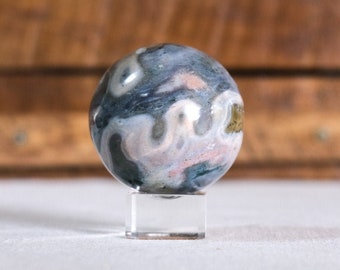 Jumbo Size Polished Ocean Jasper Sphere