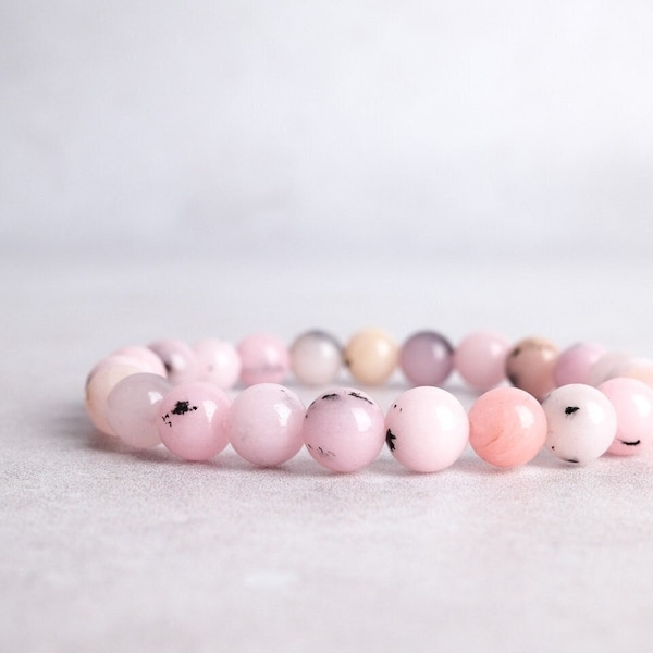 Pink Opal Bracelet | Australian Pink Opal Stretch Bracelet