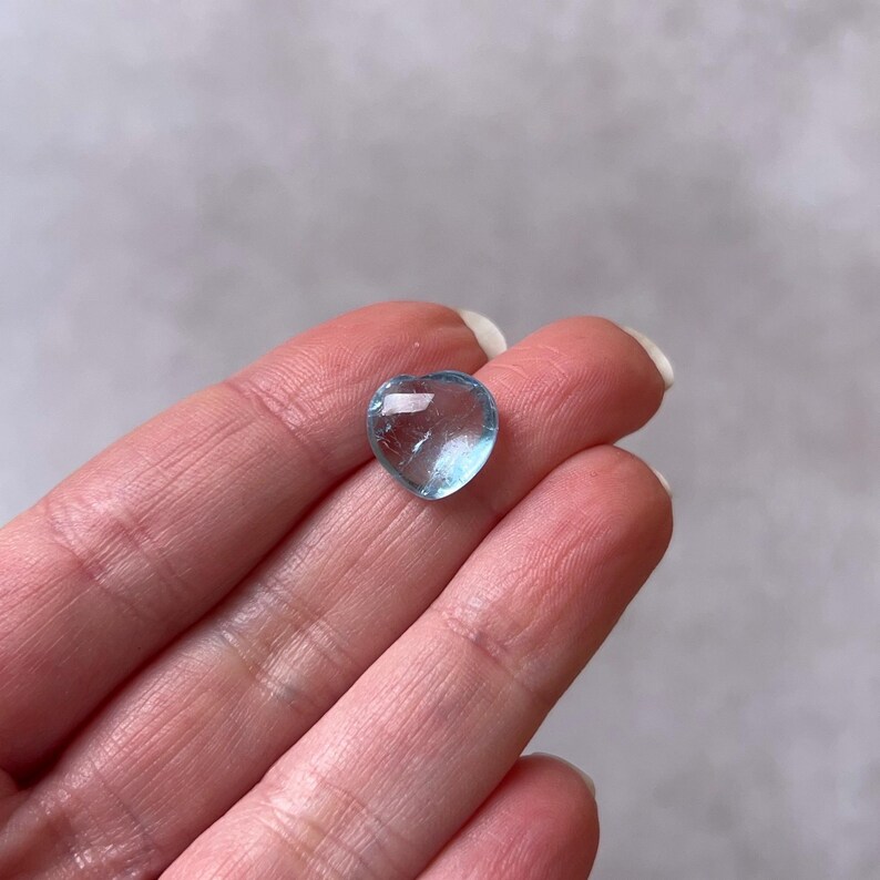 Rare Blue Topaz Heart Topaz Crystal Heart Etsy Australia