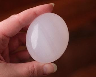 Piedra de palma de calcita de mangano rosa / Piedra de palma de calcita rosa