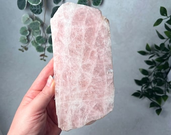 Australian Morganite Polished Slab | Crystal Slab