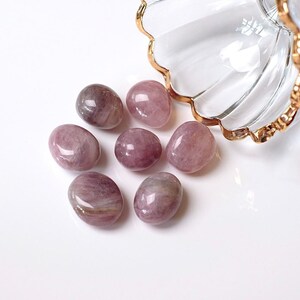 Purple Rose Quartz Tumbles | Tumbled Crystal | Lavender Rose Quartz