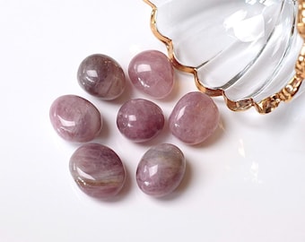 Purple Rose Quartz Tumbles | Tumbled Crystal | Lavender Rose Quartz