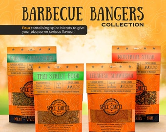 BBQ Bangers Collection | Gift Boxed Spice Rubs & Marinades For Seriously Tasty Barbecue. Zero MSG, Maximum Flavour, So Easy To Use.