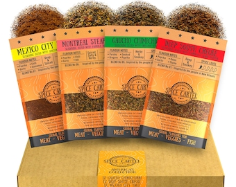 Americas Spice Rub-cadeauset: gaucho, creools, taco, Montreal