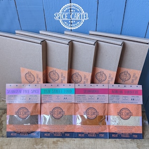 Asian Street Food Spice Selection Box Gift Boxed Gourmet Spice Rubs & Marinades From Across Asia. No MSG, Maximum Flavour, So Easy To Use. image 4