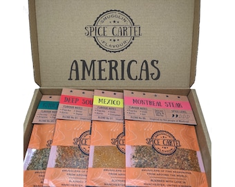 Americas Collection | Gift Boxed Spice Rubs & Marinades From North and South America! Zero MSG, Maximum Flavour, So Easy To Use.