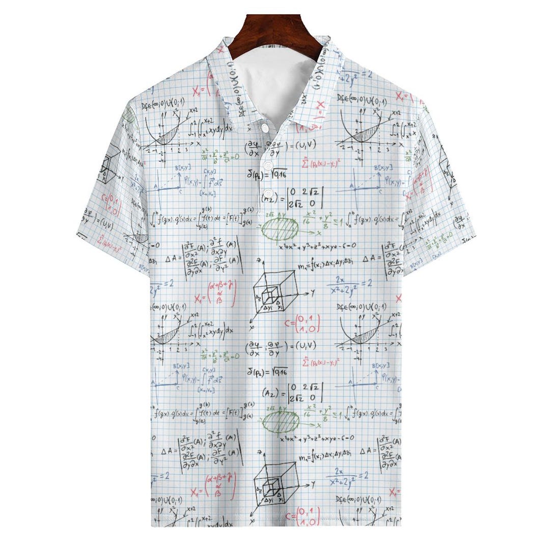 Polo Type Math Polo de matemáticas para hombre - Etsy España