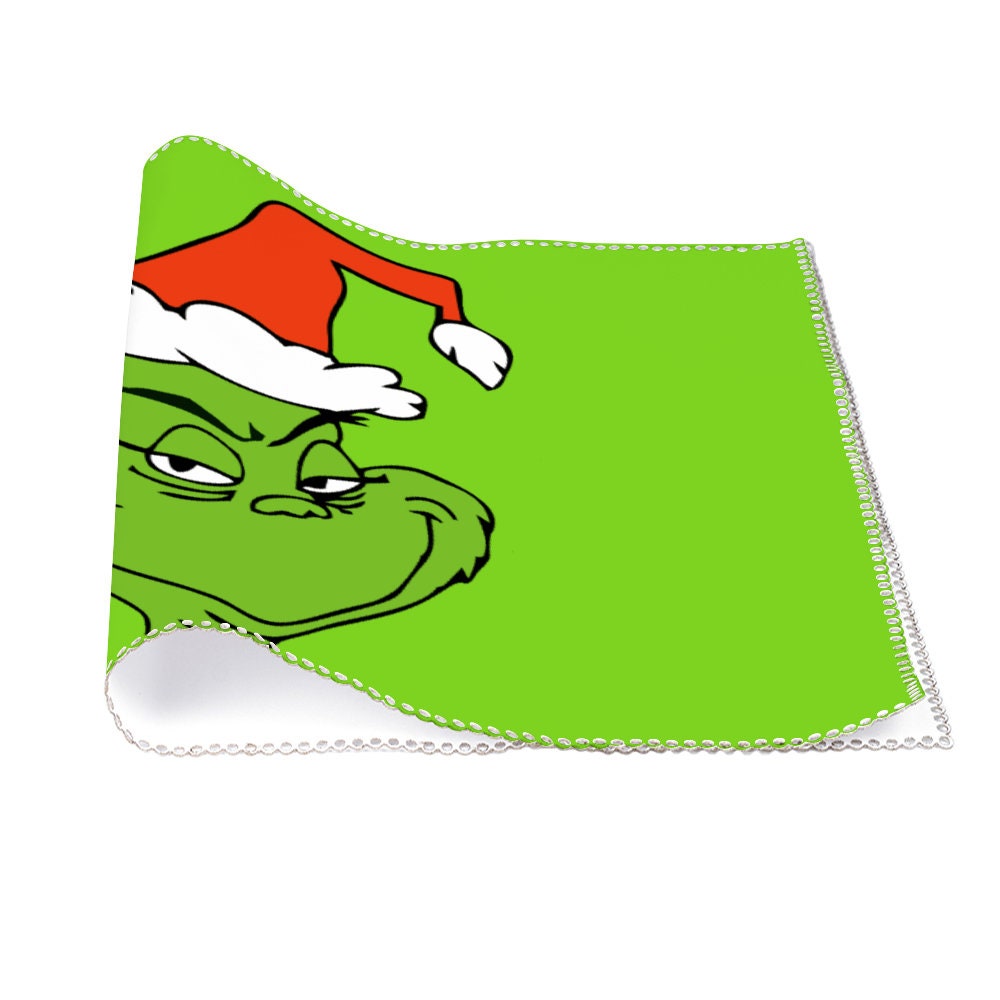 Grinch 4 Piece Heatresistant Placemat Set Christmas Decor Etsy