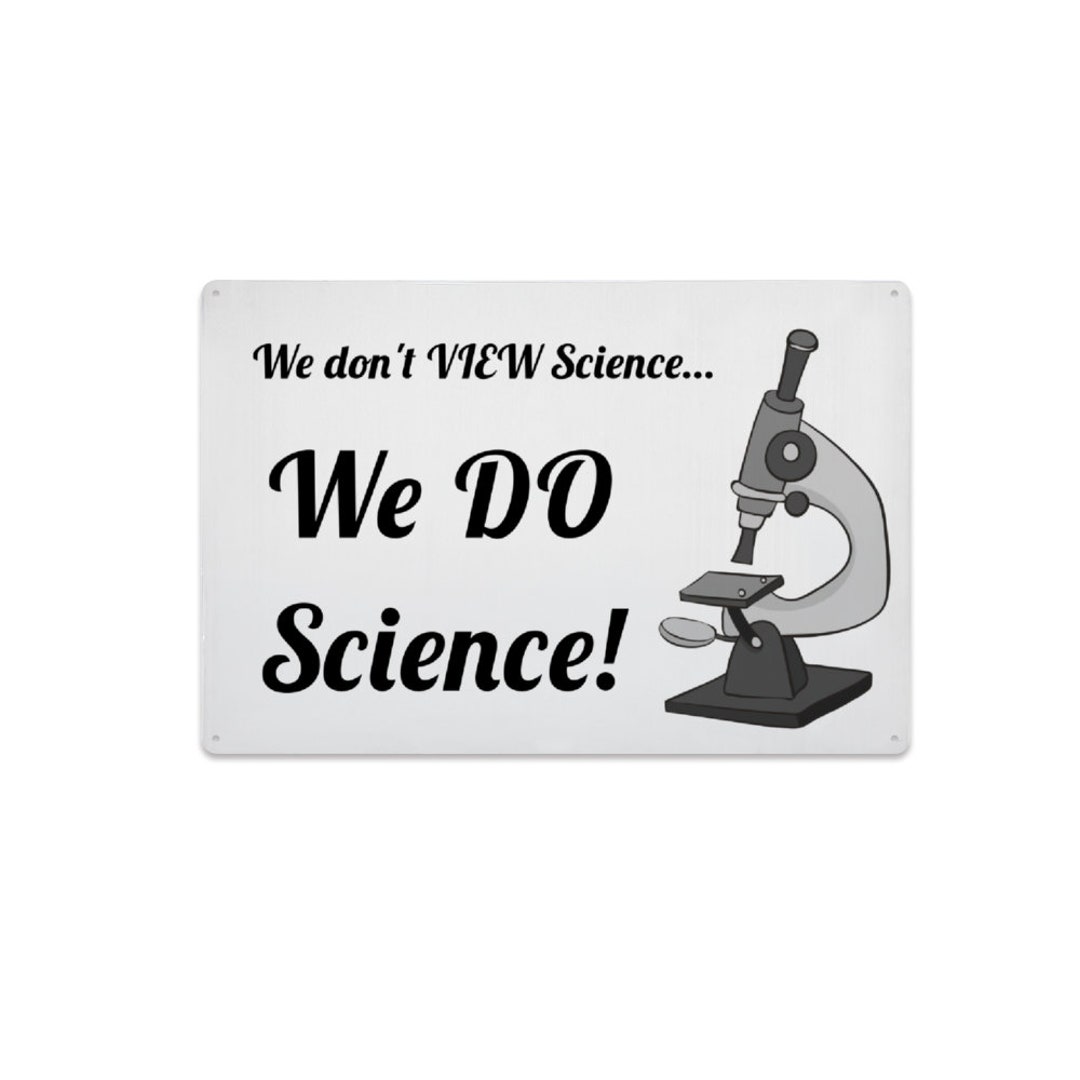 We DO Science Aluminum Sign - Etsy
