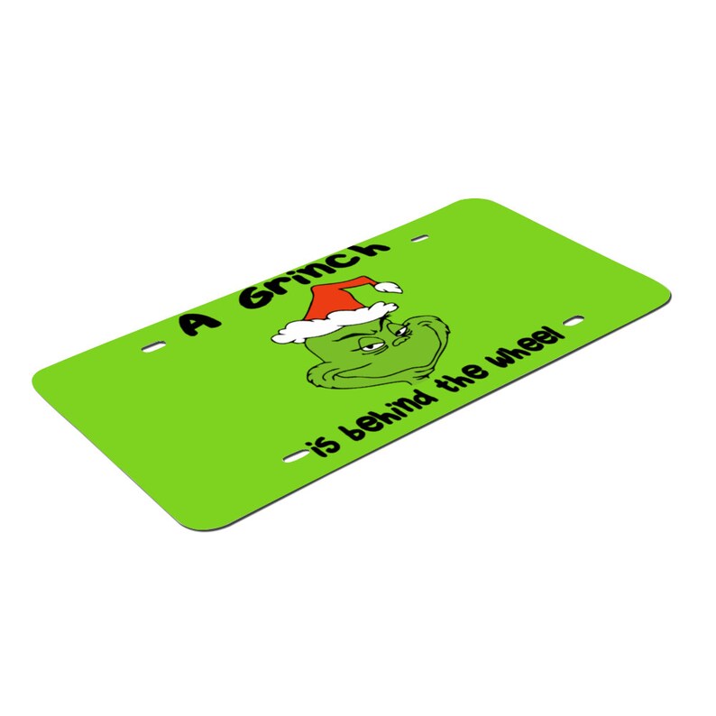 Grinch License Plate Etsy