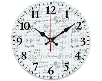 Math PVC Wall Clock