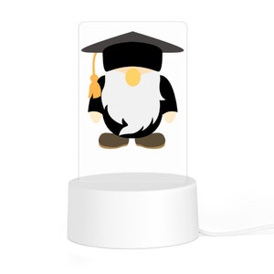 Graduate Gnome acryl inzetstuk nachtlampje/bedlamp