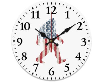 Sasquatch PVC Wall Clock